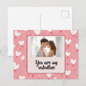 Gepersonaliseerde Je Bent Mijn Valentijn Fotokaart Feestdagenkaart (Voorkant / Achterkant)