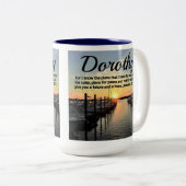 GEPERSONALISEERDE JEREMIA 29:11 ZONSONDERGANG TWEEKLEURIGE KOFFIEMOK (Voorkant rechts)