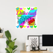  GEPERSONALISEERDE JEREMIAH 29:11 BUTTERFLY POSTER (Thuiskantoor)