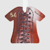 Gepersonaliseerde Jersey Football Ornaments Ornament (voorkant)