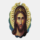 Gepersonaliseerde Jesus Christmas religieus Christ Ornament Kaart (Rechts)