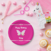 Gepersonaliseerde Jewel Butterfly Paper Bord (Feest)