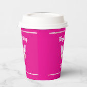Gepersonaliseerde Jewel Butterfly Paper Cup Papieren Bekers (Links)