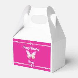 Gepersonaliseerde Jewel Butterfly Papier Favoriete Bedankdoosjes