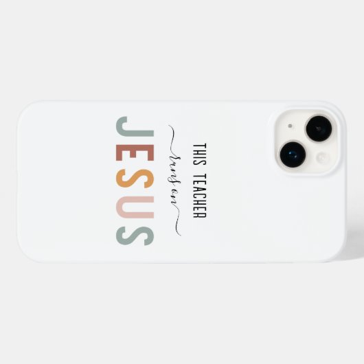 Gepersonaliseerde Jezus geloof beroepen Case-Mate iPhone Case (Achterkant (horizontaal))