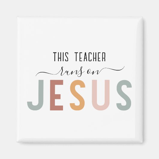 Gepersonaliseerde Jezus geloof beroepen Magneet (Voorkant)