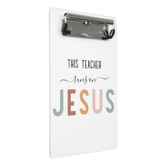 Gepersonaliseerde Jezus geloof beroepen Mini Klembord (Schuin)