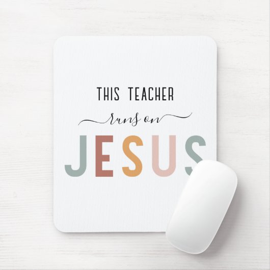 Gepersonaliseerde Jezus geloof beroepen Muismat (Met muis)