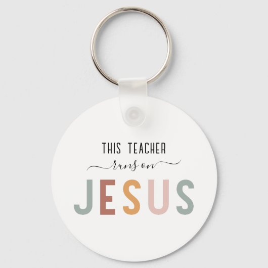 Gepersonaliseerde Jezus geloof beroepen Sleutelhanger (Voorkant)