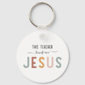Gepersonaliseerde Jezus geloof beroepen Sleutelhanger (Achterkant)