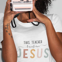 Gepersonaliseerde Jezus geloof beroepen t-shirt