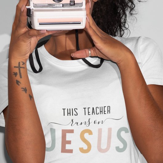 Gepersonaliseerde Jezus geloof beroepen t-shirt