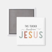 Gepersonaliseerde Jezus geloof professies Magneet (Voorkant / Achterkant)