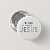 Gepersonaliseerde Jezus geloof professies Ronde Button 3,2 Cm (Voorkant /achterkant)