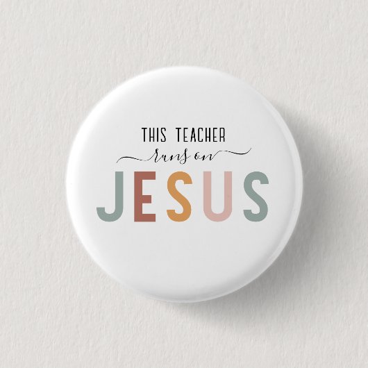 Gepersonaliseerde Jezus geloof professies Ronde Button 3,2 Cm (Voorkant)
