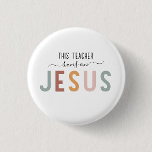 Gepersonaliseerde Jezus geloof professies Ronde Button 3,2 Cm