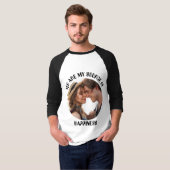 Gepersonaliseerde jij bent mijn bron van geluk Fot T-shirt (Voorkant volledig)