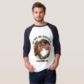 Gepersonaliseerde jij bent mijn bron van geluk Fot T-shirt (Voorkant volledig)