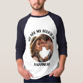 Gepersonaliseerde jij bent mijn bron van geluk Fot T-shirt