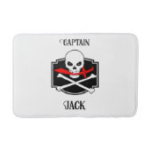 Gepersonaliseerde Jolly Roger (Cutlass) Badmat (Voorkant)