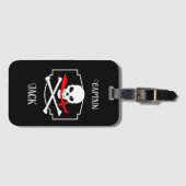 Gepersonaliseerde Jolly Roger (Cutlass) Bagagelabel (Voorkant (horizontaal))