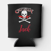 Gepersonaliseerde Jolly Roger (Cutlass) Blikjeskoeler (Voorkant)