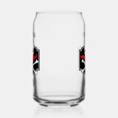 Gepersonaliseerde Jolly Roger (Cutlass) Blikvorm Glas (Rechts)