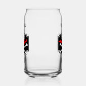 Gepersonaliseerde Jolly Roger (Cutlass) Blikvorm Glas (Links)