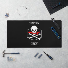 Gepersonaliseerde Jolly Roger (Cutlass) Bureaumat
