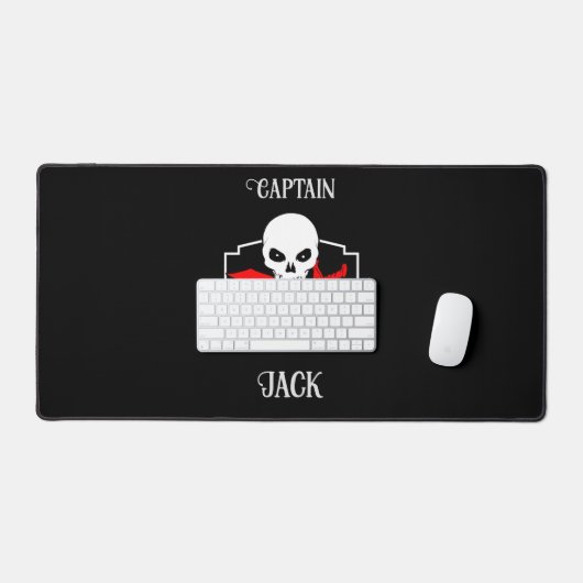 Gepersonaliseerde Jolly Roger (Cutlass) Bureaumat (Keyboard & Muis)