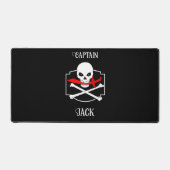 Gepersonaliseerde Jolly Roger (Cutlass) Bureaumat (Voorkant)