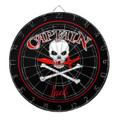 Gepersonaliseerde Jolly Roger (Cutlass) Dartbord (Voorkant)