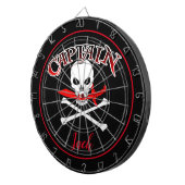 Gepersonaliseerde Jolly Roger (Cutlass) Dartbord (Voorkant Rechts)