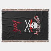 Gepersonaliseerde Jolly Roger (Cutlass) Deken (Voorkant)