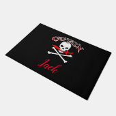 Gepersonaliseerde Jolly Roger (Cutlass) Deurmat (Schuin)