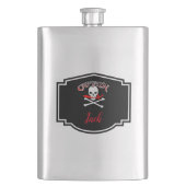 Gepersonaliseerde Jolly Roger (Cutlass) Flacon (Voorkant)
