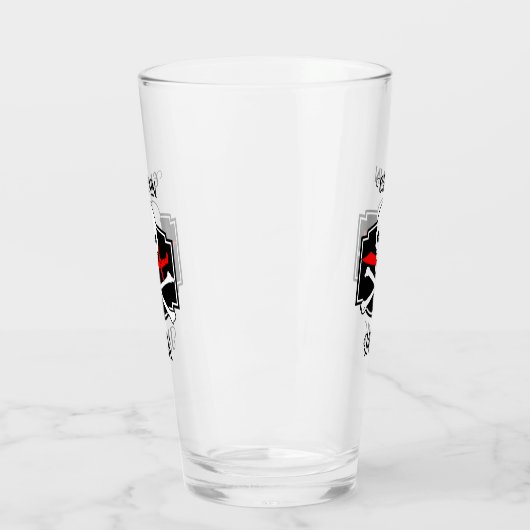 Gepersonaliseerde Jolly Roger (Cutlass) Glas (Links)