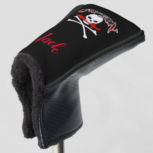 Gepersonaliseerde Jolly Roger (Cutlass) Golfheadcover (3/4 voorkant)