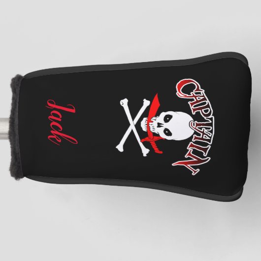 Gepersonaliseerde Jolly Roger (Cutlass) Golfheadcover (Voorkant)