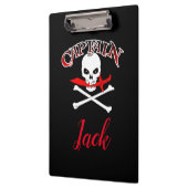 Gepersonaliseerde Jolly Roger (Cutlass) Klembord (Links)
