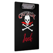 Gepersonaliseerde Jolly Roger (Cutlass) Klembord (Rechts)