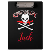 Gepersonaliseerde Jolly Roger (Cutlass) Klembord (Voorkant)