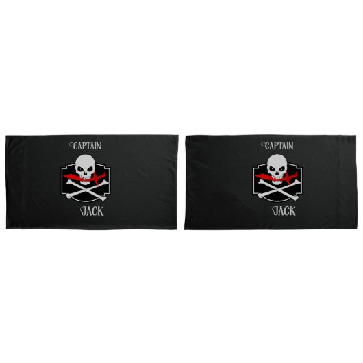 Gepersonaliseerde Jolly Roger (Cutlass) Kussensloop (Voorkant-Set)