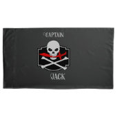 Gepersonaliseerde Jolly Roger (Cutlass) Kussensloop (Voorkant-Links)