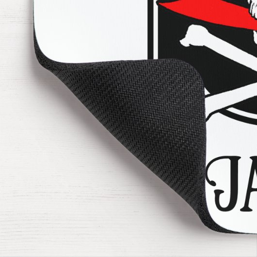 Gepersonaliseerde Jolly Roger (Cutlass) Muismat (Hoek)