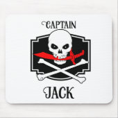 Gepersonaliseerde Jolly Roger (Cutlass) Muismat (Voorkant)