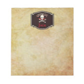 Gepersonaliseerde Jolly Roger (Cutlass) Notitieblok (Voorkant)