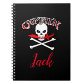 Gepersonaliseerde Jolly Roger (Cutlass) Notitieboek (Voorkant)