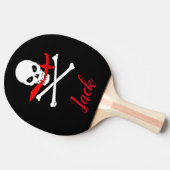 Gepersonaliseerde Jolly Roger (Cutlass) Ping Pong  Tafeltennisbatje (Zijkant)