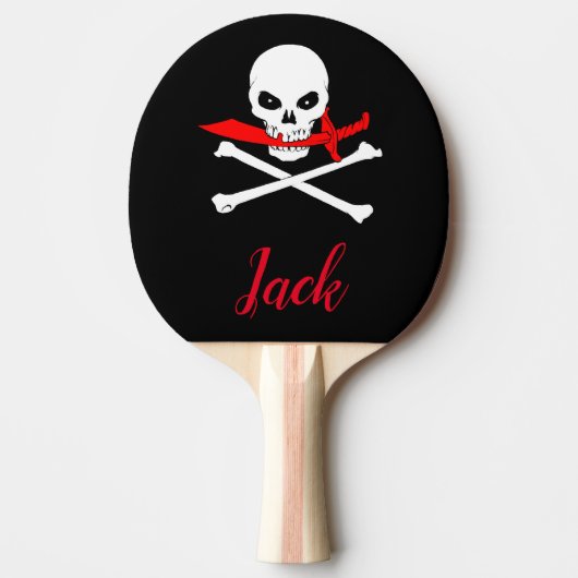 Gepersonaliseerde Jolly Roger (Cutlass) Ping Pong  Tafeltennisbatje (Voorkant)